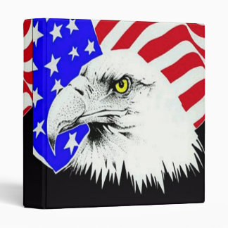 Bald Eagle and American Flag Binder