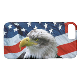 Bald Eagle and American Flag Case-Mate iPhone Case