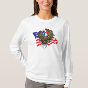 Bald Eagle and Flag T-Shirt