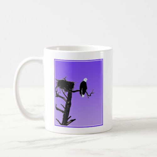 Bald Eagle at Sunset  _ Original Wildlife Art Coffee Mug