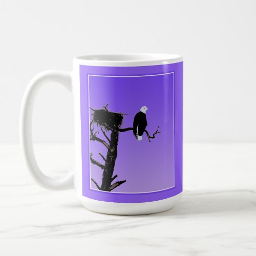 Bald Eagle at Sunset  _ Original Wildlife Art Coffee Mug