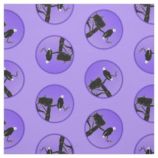 Bald Eagle at Sunset  - Original Wildlife Art Fabric