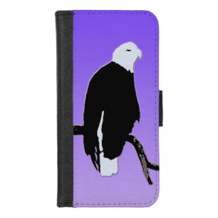 Bald Eagle at Sunset - Original Wildlife Art iPhone 8/7 Wallet Case