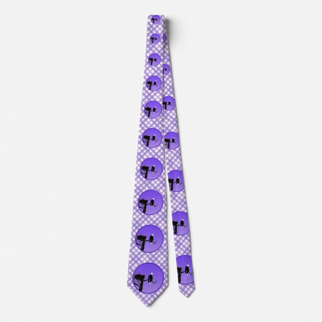 Bald Eagle at Sunset  - Original Wildlife Art Neck Tie (Front)