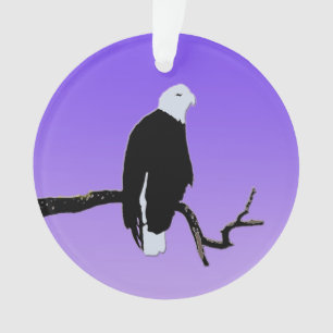 Bald Eagle at Sunset  - Original Wildlife Art Ornament