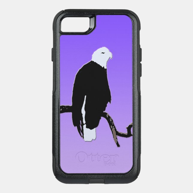 Bald Eagle at Sunset  - Original Wildlife Art Otterbox iPhone Case (Back)