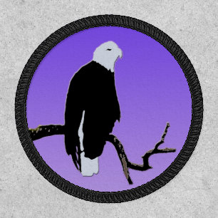 Bald Eagle at Sunset  - Original Wildlife Art Patch