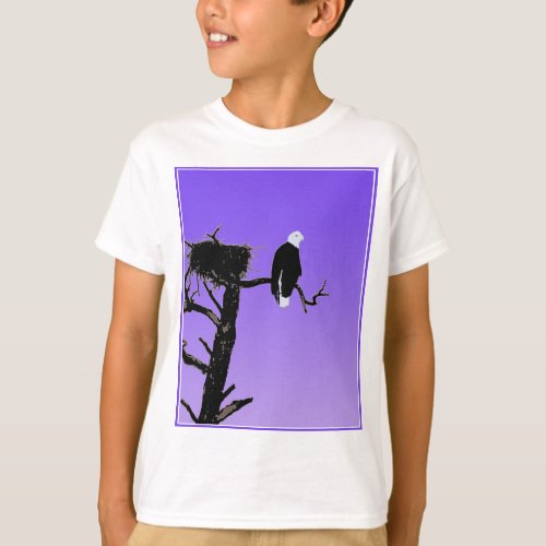 Bald Eagle at Sunset  _ Original Wildlife Art T_Shirt