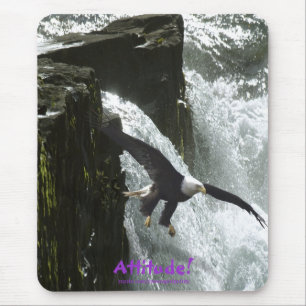 Bald Eagle Attitude! Motivational Mousepad