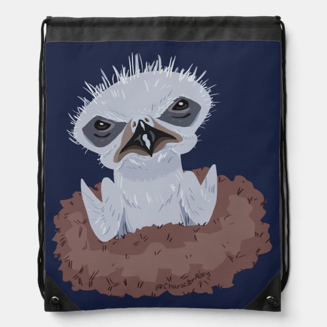 Bald Eagle Baby Drawstring Bag (Front)