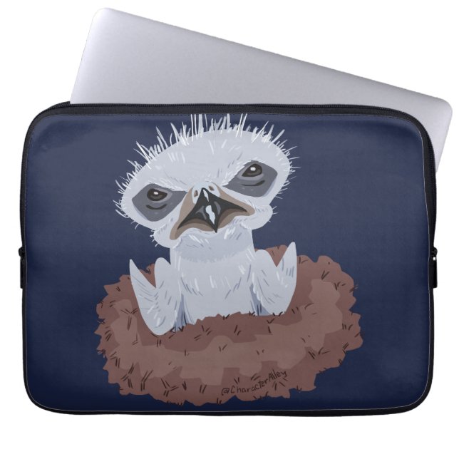Bald Eagle Baby Laptop Sleeve (Front)
