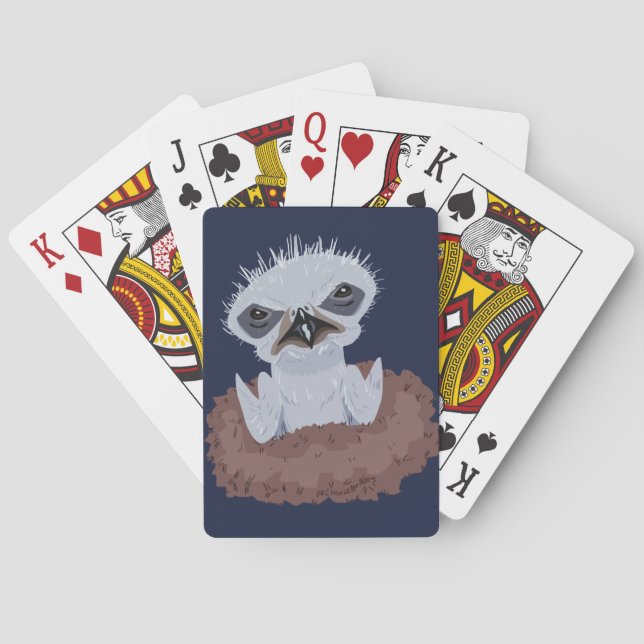 Bald Eagle Baby Poker Cards (Back)