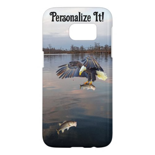 Bald Eagle Bass Fishing Samsung Galaxy S7 Case