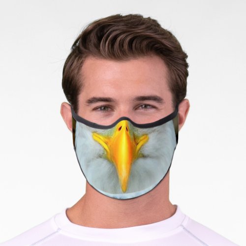 Bald Eagle Beak _ Funny Premium Face Mask