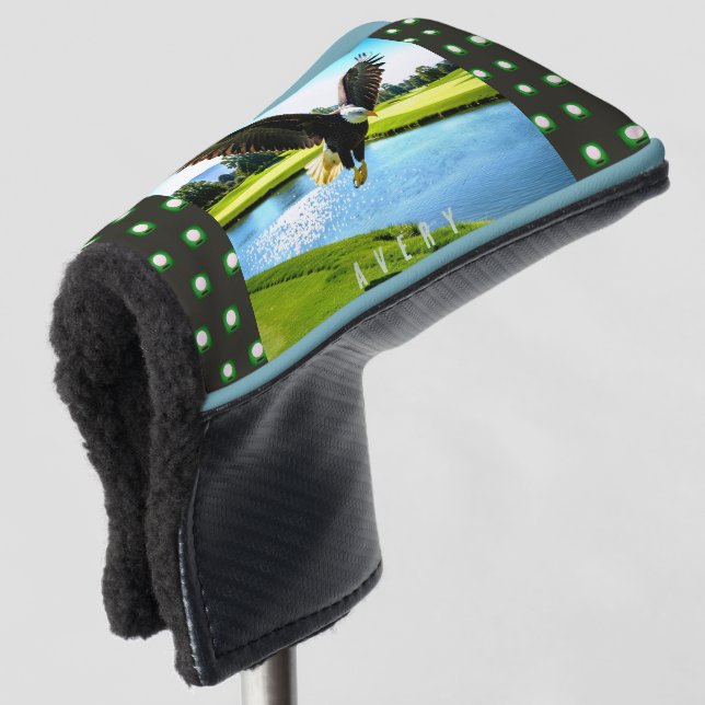 Bald Eagle - Big Bird   Golf Towel Head Cover (3/4 Front)