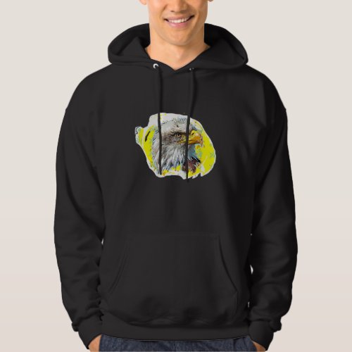 Bald Eagle Bird Avian Ornithology Photo Art Hoodie