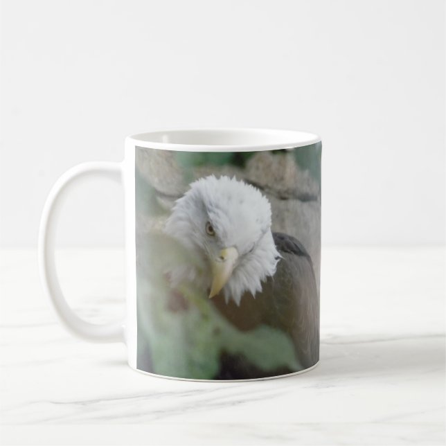 Bald Eagle Bird Coffee Tea Mug Cup (Left)