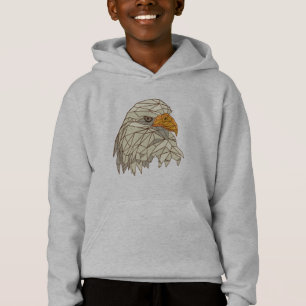 Bald Eagle Bird of Prey Design Hoodie