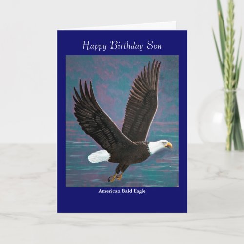 Bald Eagle Birthday Card