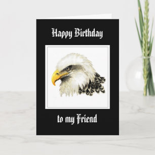 Bald Eagle - Birthday Friend Proud Military Card