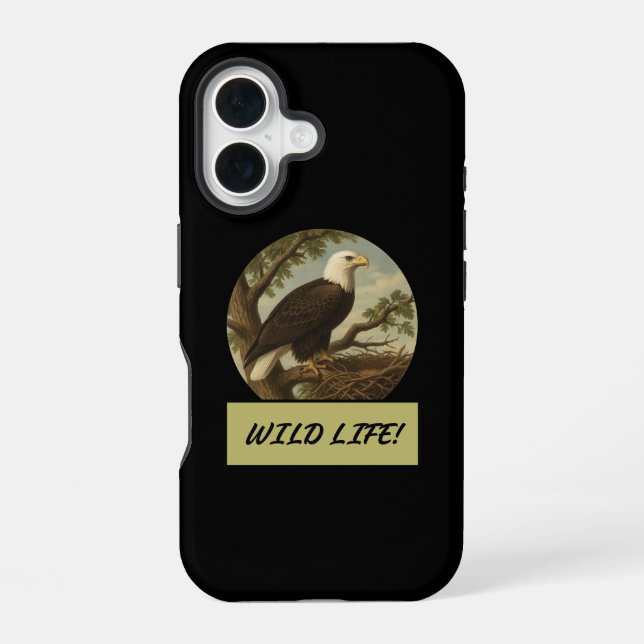 Bald Eagle Black Case-Mate iPhone Case (Back)