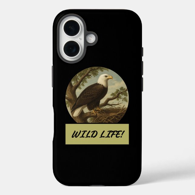 Bald Eagle Black Case-Mate iPhone Case (Back)