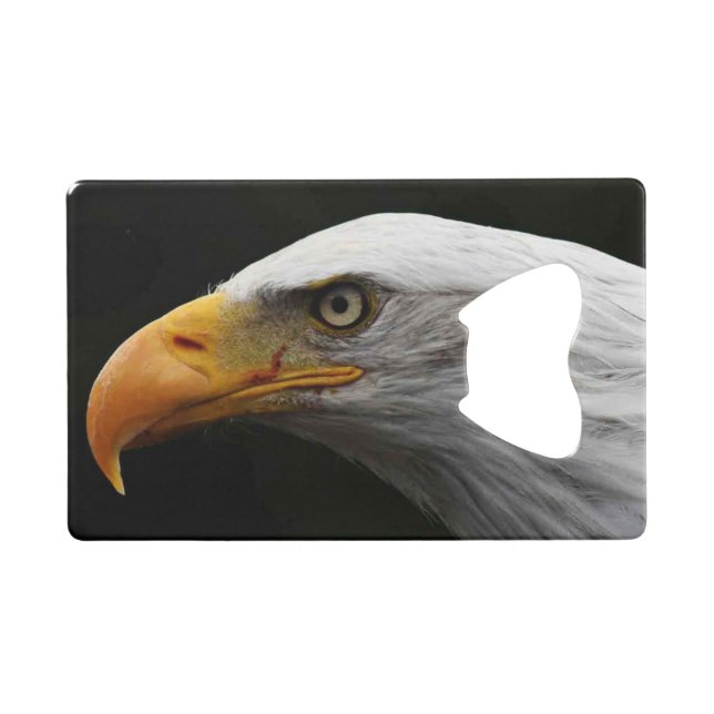 Bald Eagle bocnm Credit Card Bottle Opener (Front (Horizontal))