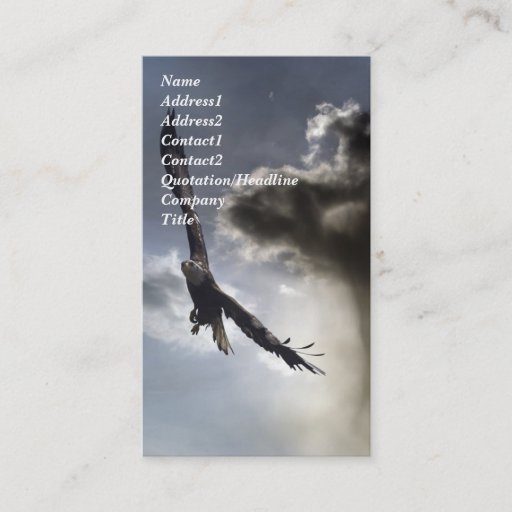 Customizable Bald Eagle Business Card