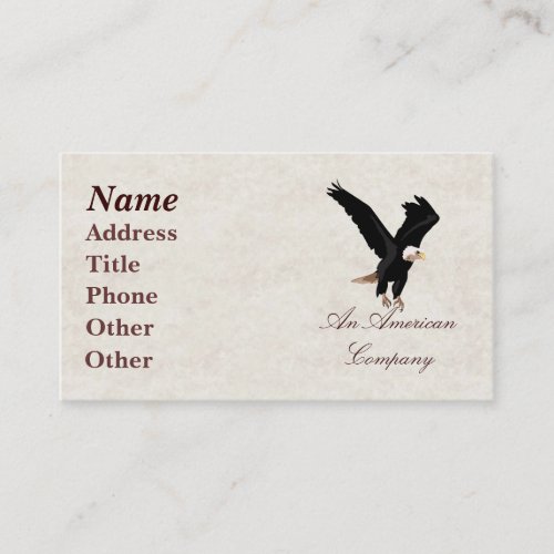 Bald Eagle Business Card