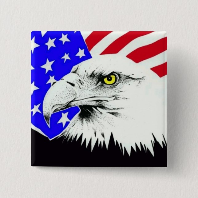 Bald eagle button (Front)