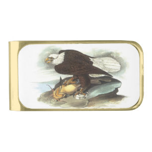 Bald Eagle by Audubon Gold Finish Money Clip