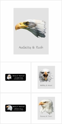Bald Eagle cards and labels