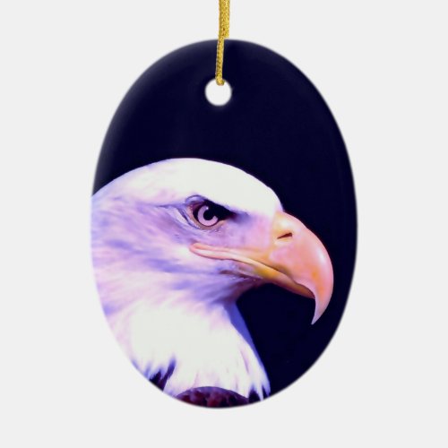 Bald Eagle Ceramic Ornament