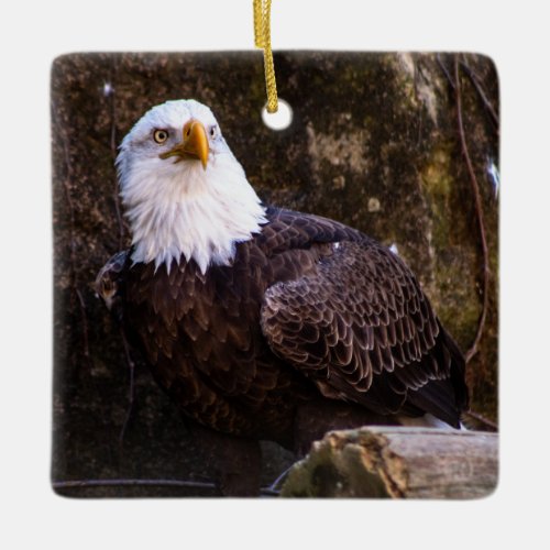 Bald Eagle Ceramic Ornament