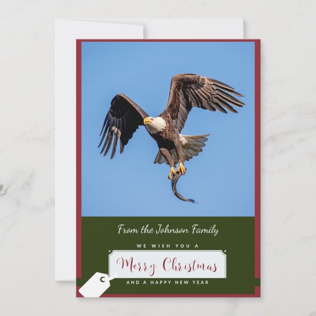 Bald Eagle Christmas Card (Front)