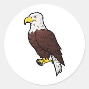 Bald Eagle Classic Round Sticker