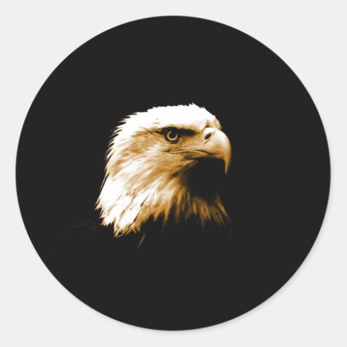 Bald Eagle Classic Round Sticker