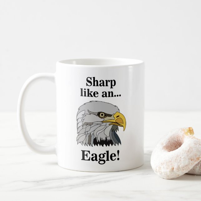 Bald Eagle Coffee Mug (With Donut)