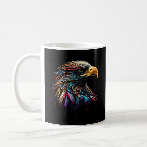 Bald Eagle Colorful Pop American Bald Eagle Coffee Mug