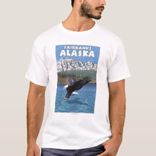 Bald Eagle Diving - Fairbanks, Alaska T-Shirt