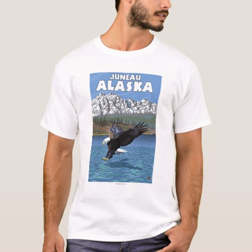 Bald Eagle Diving _ Juneau Alaska T_Shirt