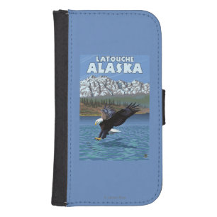 Bald Eagle Diving - Latouche, Alaska Galaxy S4 Wallet Case