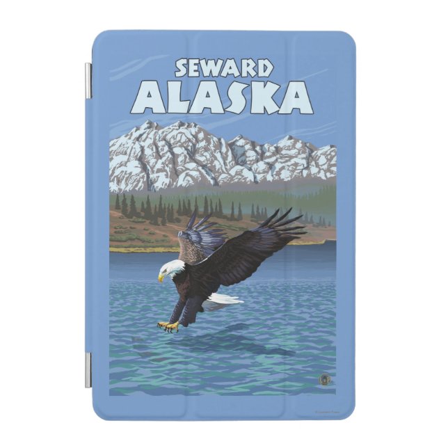 Bald Eagle Diving - Seward, Alaska iPad Mini Cover (Front)