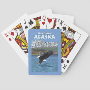 Bald Eagle Diving - Skagway, Alaska Poker Cards