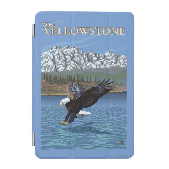 Bald Eagle Diving - West Yellowstone, MT iPad Mini Cover (Front)