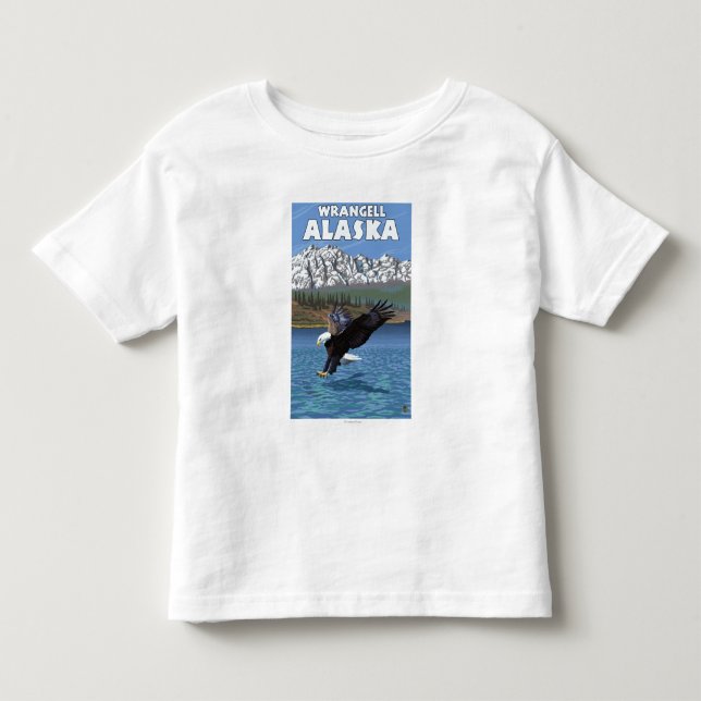Bald Eagle Diving - Wrangell, Alaska Toddler T-shirt (Front)