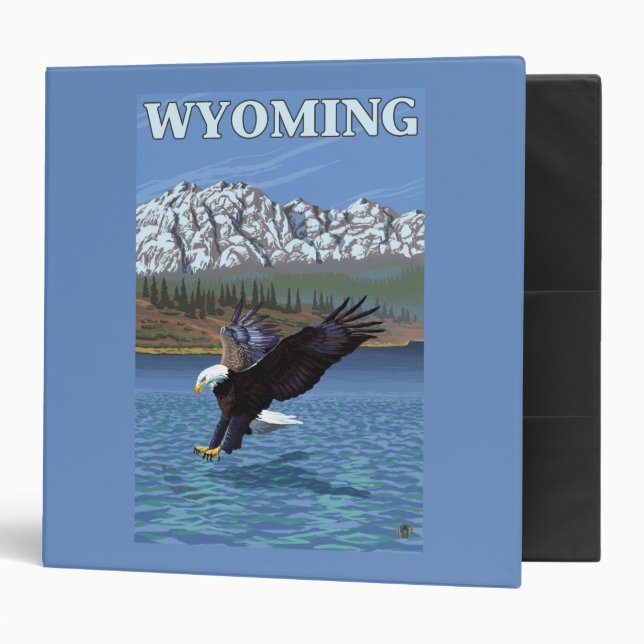 Bald Eagle Diving - Wyoming Binder (Front/Inside)