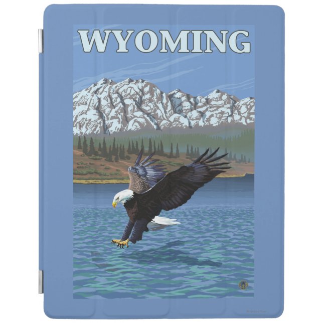 Bald Eagle Diving - Wyoming iPad Smart Cover (Front)