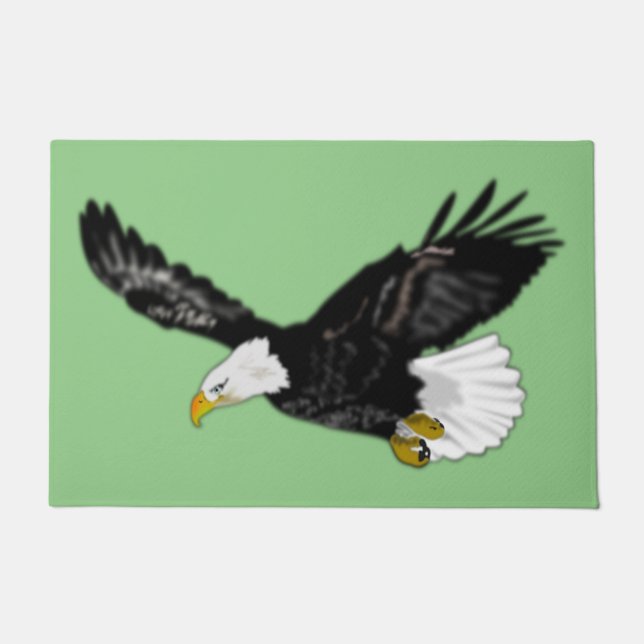 Bald Eagle Doormat - Choose Color (Front)