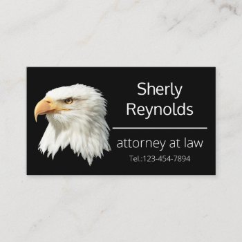 Bald Eagle Exquisite Customizable Business Card by DigitalSolutions2u at Zazzle